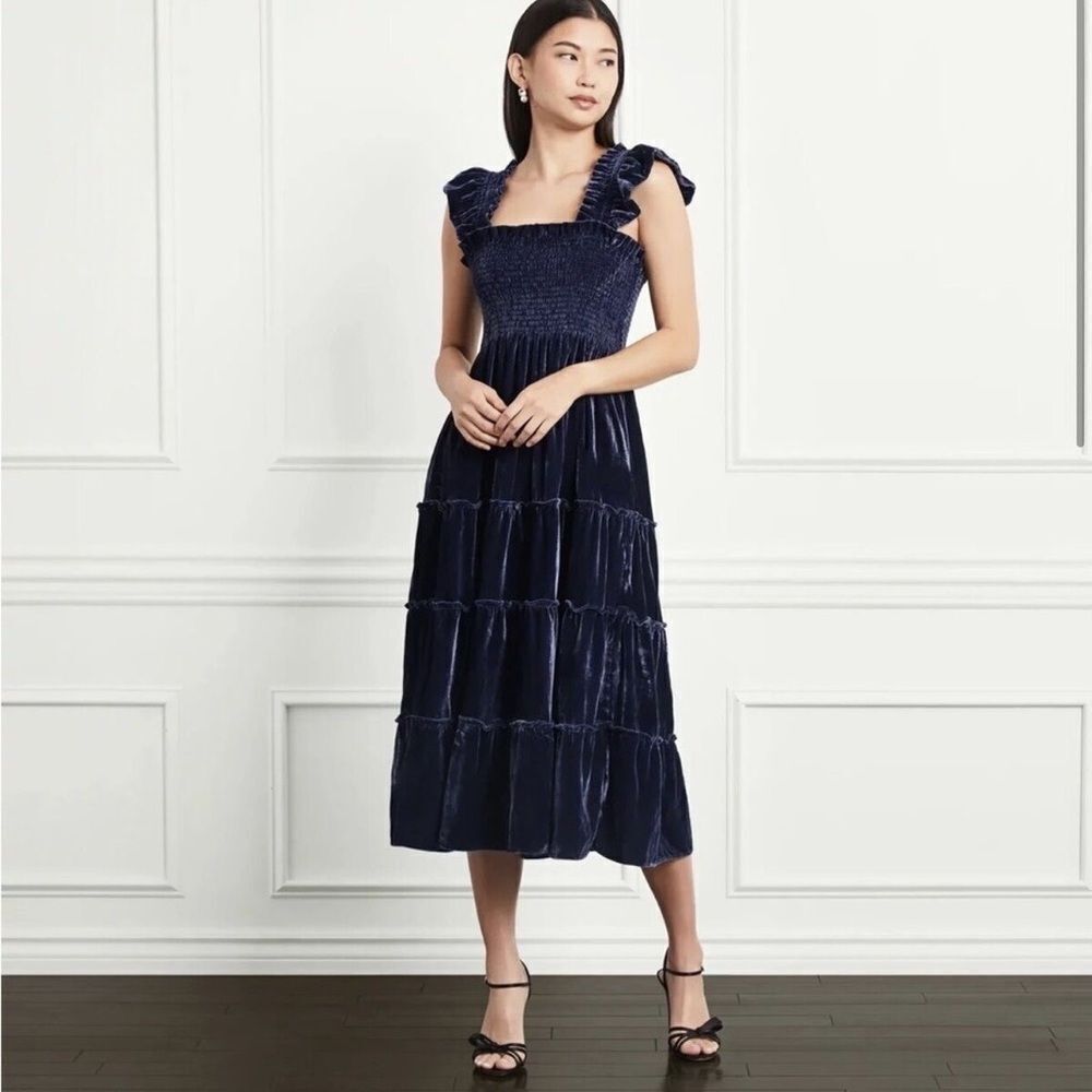 EUC *worn once* Hillhouse Velvet Ellie Nap Dress